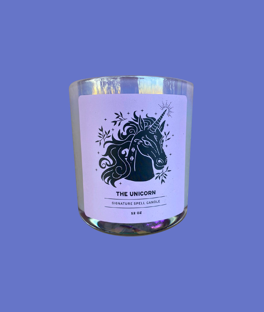 The Unicorn Spell Candle