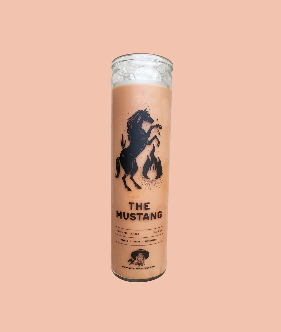 The Mustang 7 Day Spell Candle